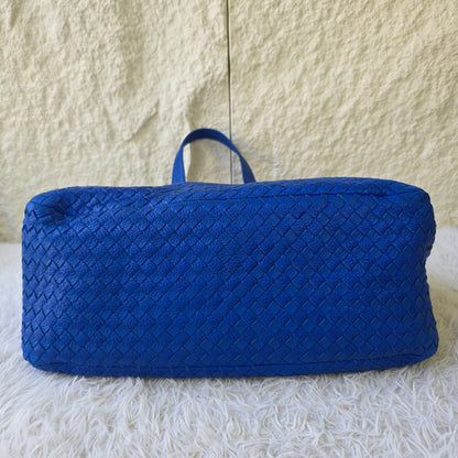 Bottega Veneta Intrecciato Leather Boston Bag (Pre-Owned)