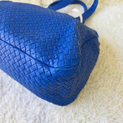 Bottega Veneta Intrecciato Leather Boston Bag (Pre-Owned)