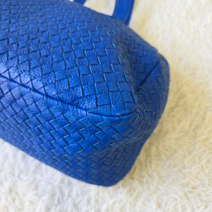 Bottega Veneta Intrecciato Leather Boston Bag (Pre-Owned)