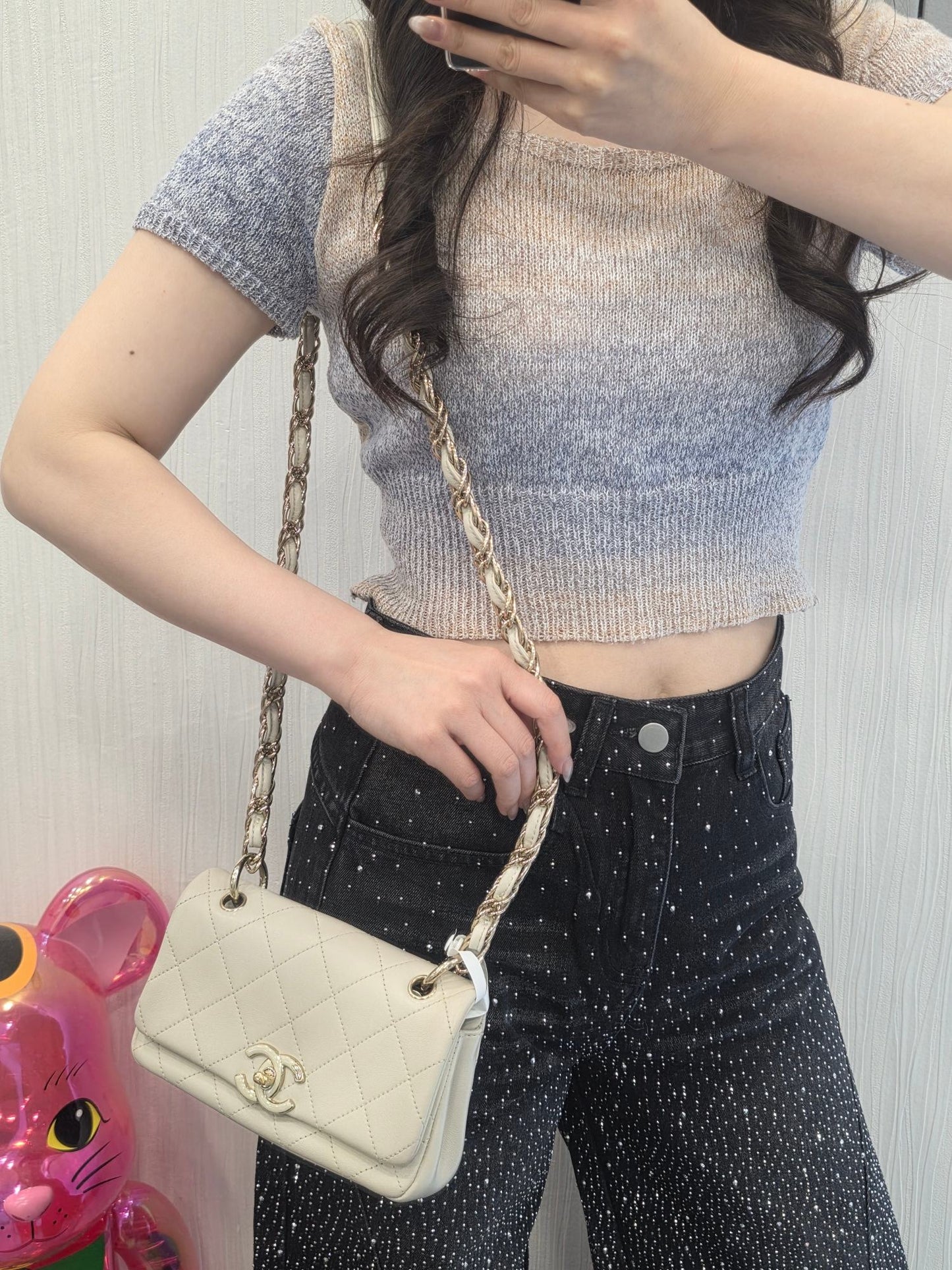 Chanel Quilted Chain Shoulder Bag (Pre-Owned)