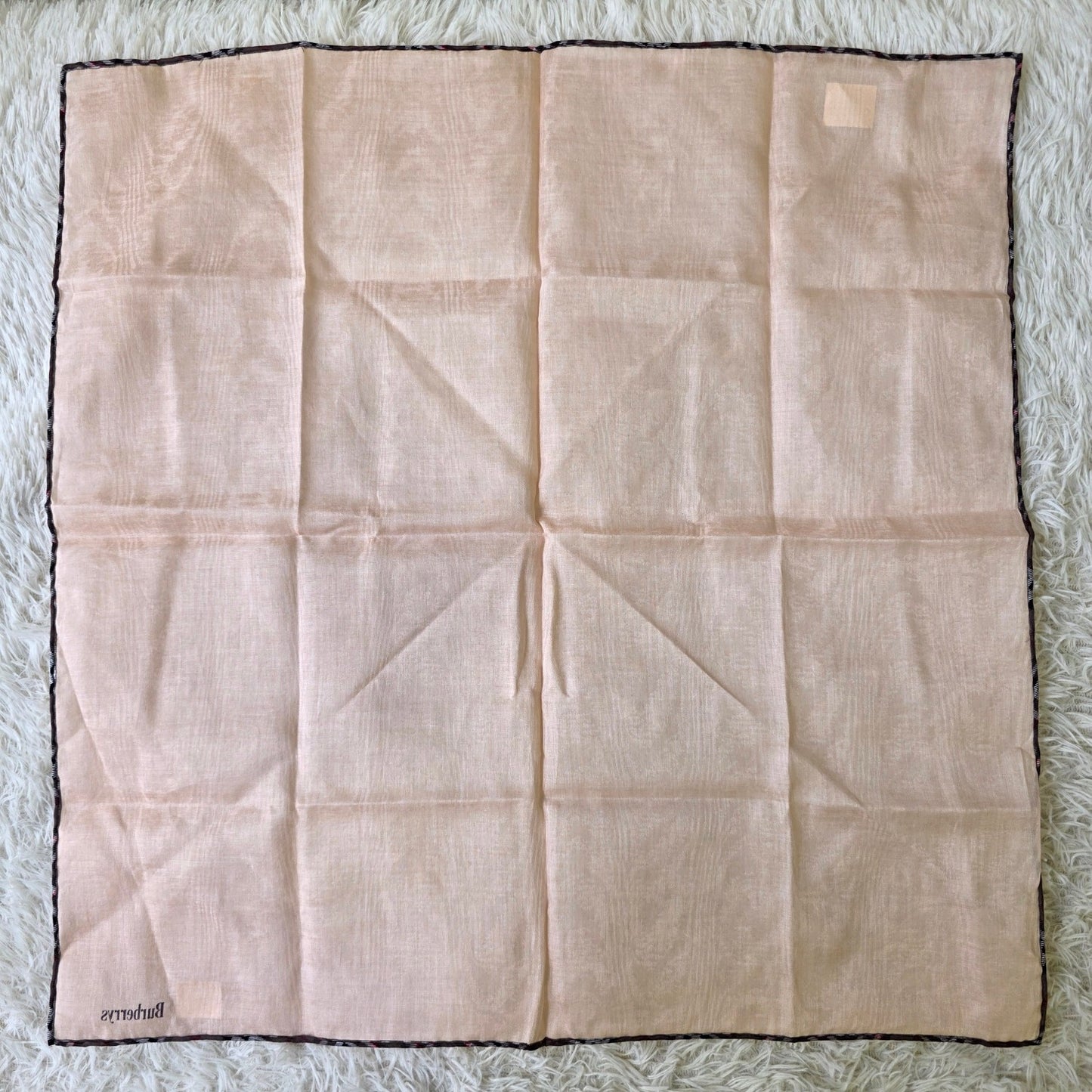 Burberry Sheer Border Handkerchief Scarf (Pre-Owned)
