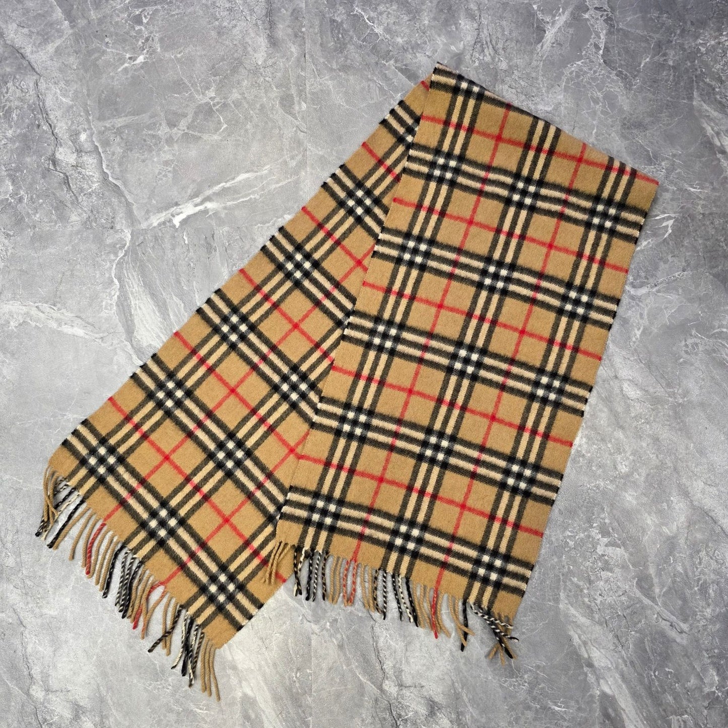 Burberry Vintage Check Cashmere Scarf (Pre-Owned)