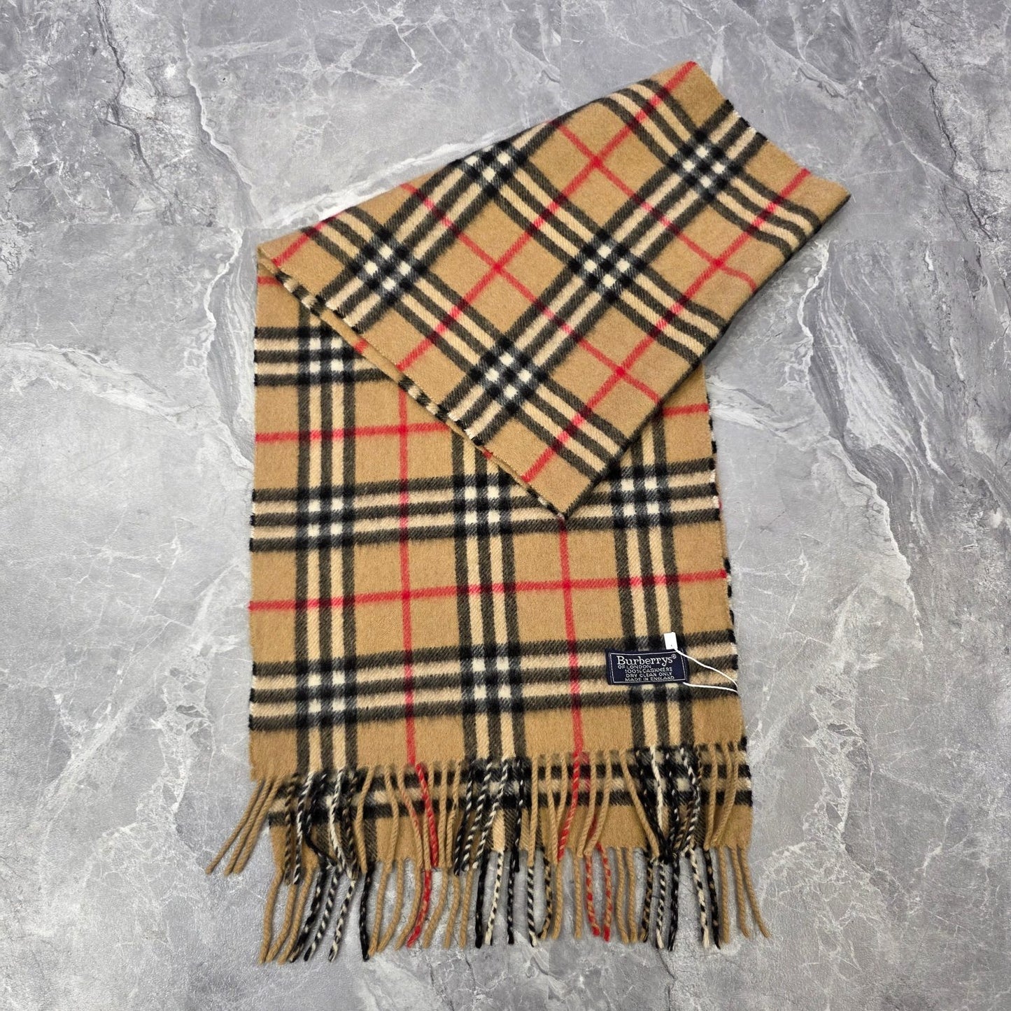 Burberry Vintage Check Cashmere Scarf (Pre-Owned)