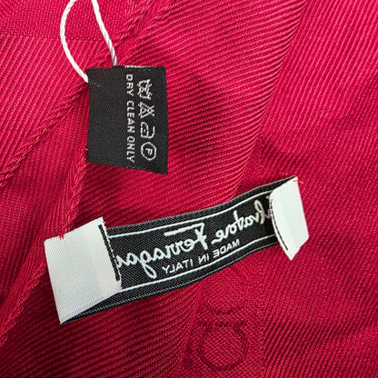 Salvatore Ferragamo Red Gancini Scarf (Pre-Owned)