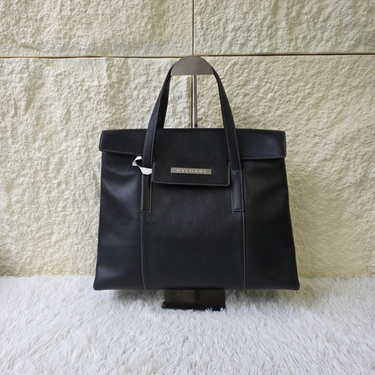 Bvlgari Leather Tote Bag (Pre-Owned)