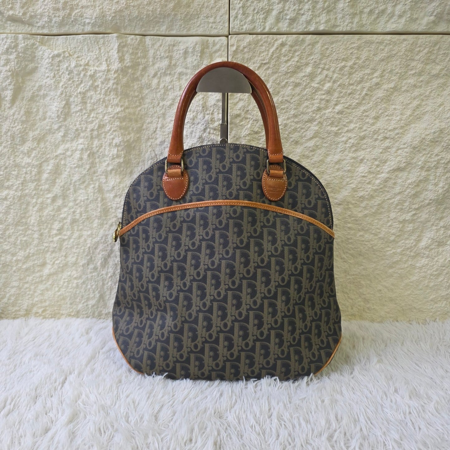 Dior Trotter Canvas Handbag (Pre-Owned)
