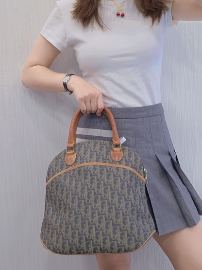Dior Trotter Canvas Handbag (Pre-Owned)