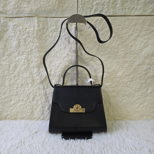 Dior Leather 2-Way Handbag (Pre-Owned)