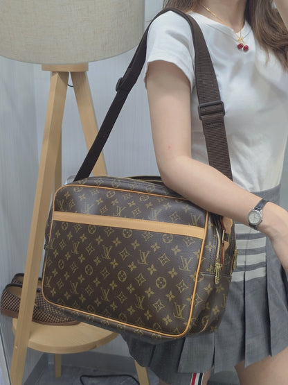 Louis Vuitton Monogram Reporter Shoulder Bag (Pre-Owned)