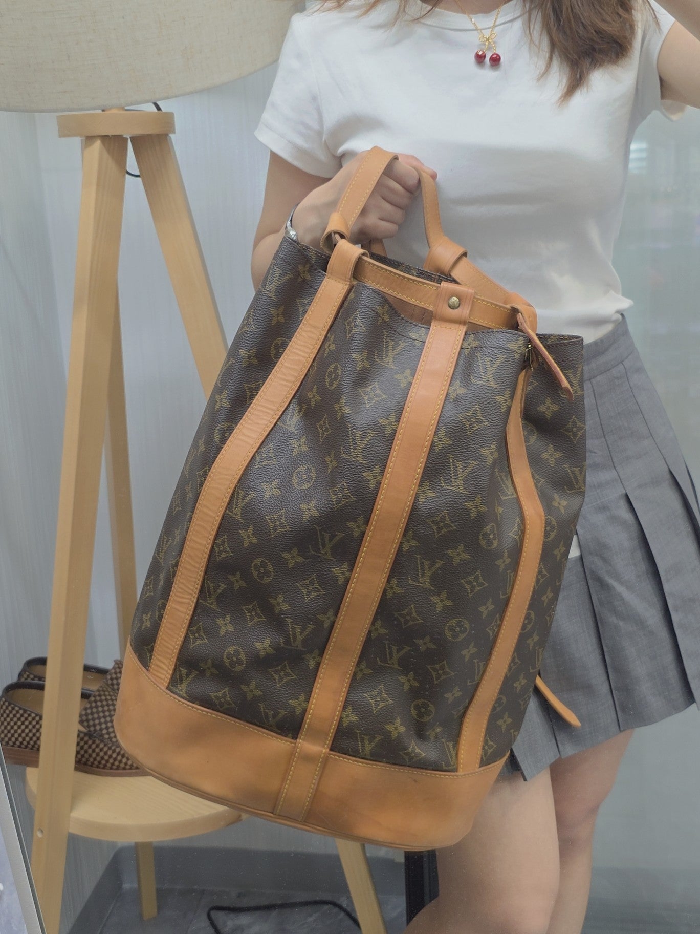 Louis Vuitton Monogram Bucket Tote Bag (Pre-Owned)