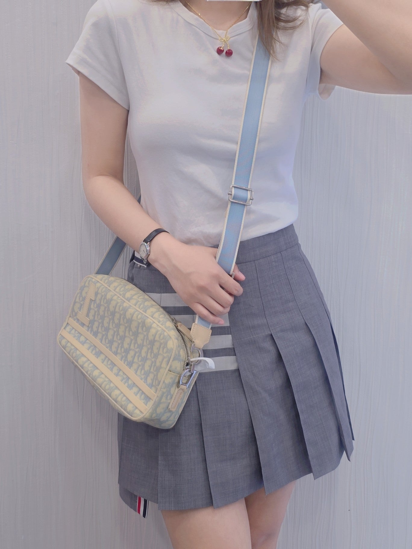 Dior Trotter Monogram Shoulder Bag (Pre-Owned)