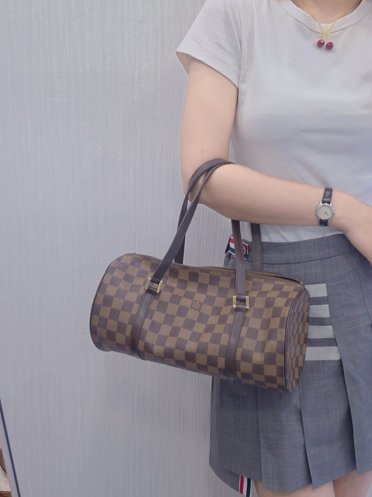 Louis Vuitton Damier Ebene Papillon Handbag (Pre-Owned)