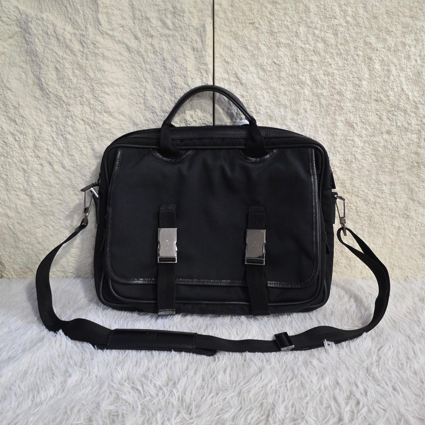 Gucci Nylon 2-Way Shoulder Bag (Pre-Owned)