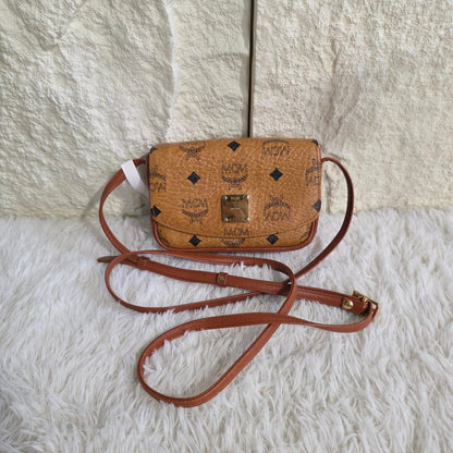 MCM Visetos Flap Shoulder Bag (Pre-Owned)