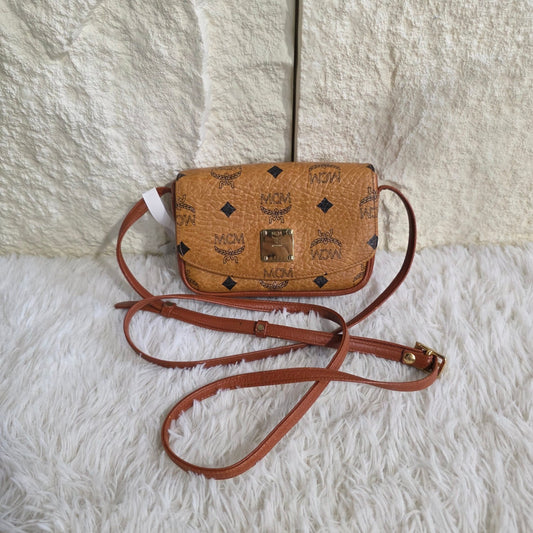MCM Visetos Flap Shoulder Bag (Pre-Owned)