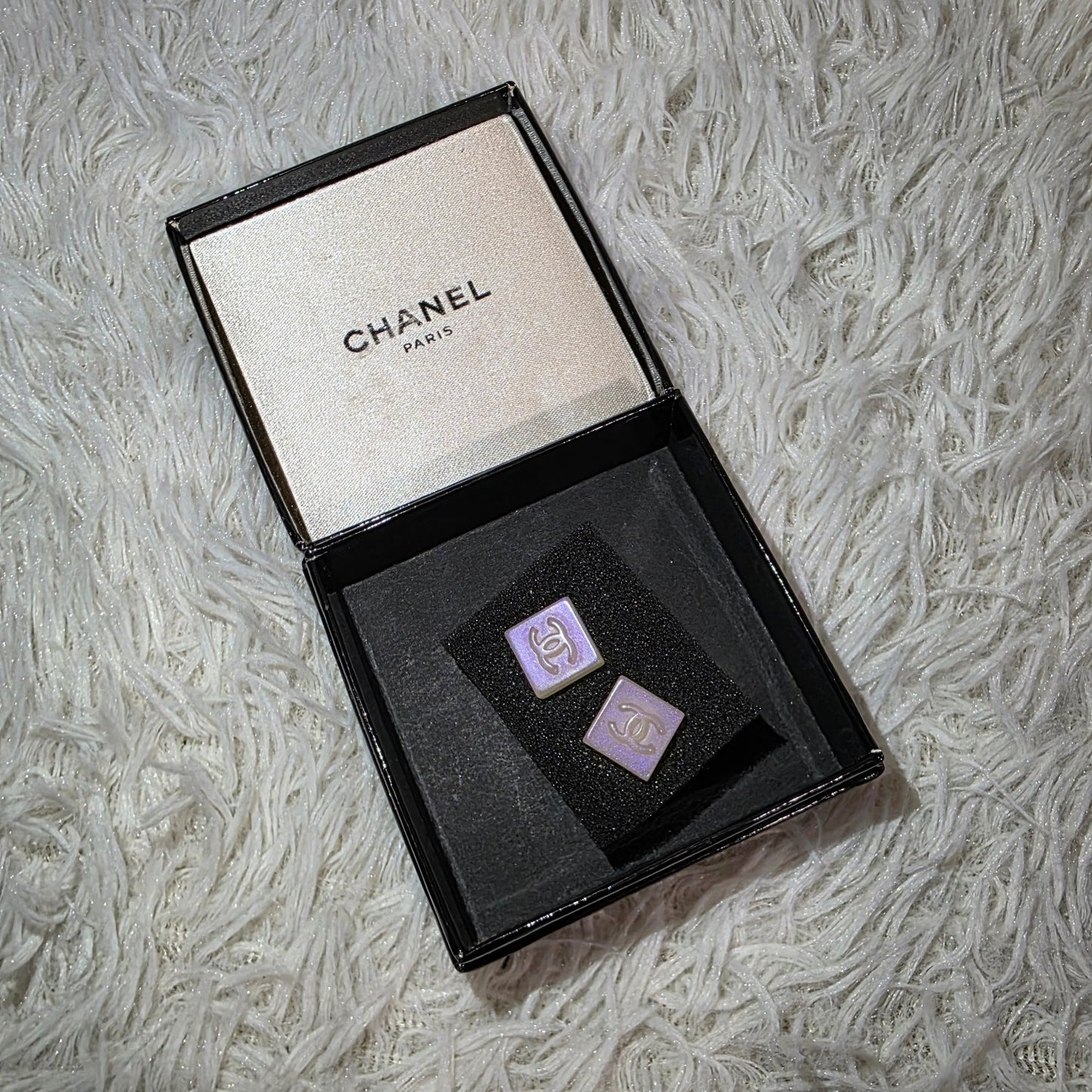 Chanel CC Square Stud Earrings (Pre-Owned)