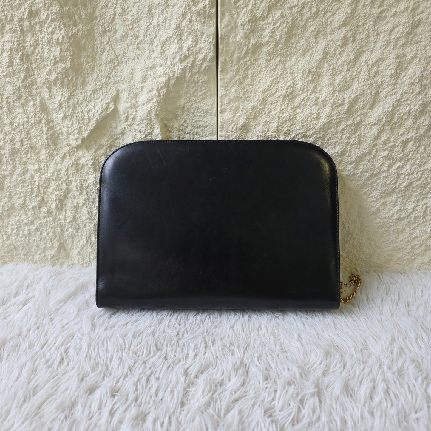 Salvatore Ferragamo Gancini Leather Chain Shoulder Bag (Pre-Owned)