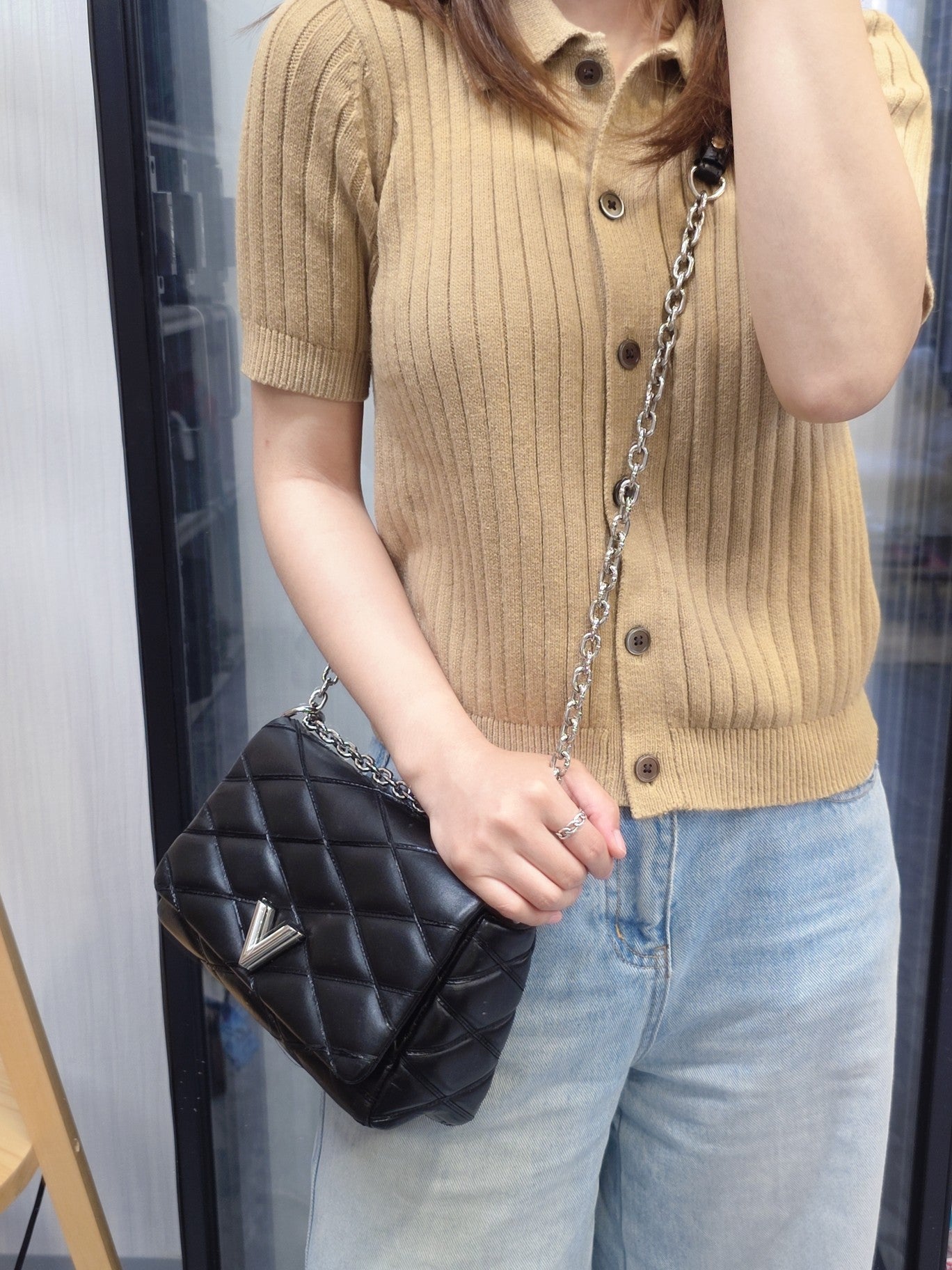 Louis Vuitton Quilted Leather Chain Shoulder Bag (Pre-Owned)