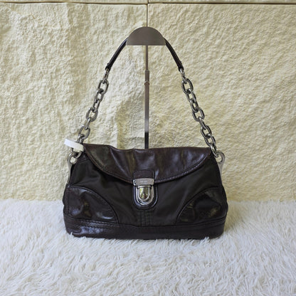 1 Prada Nylon and Leather Chain Shoulder Bag (Pre-Owned)