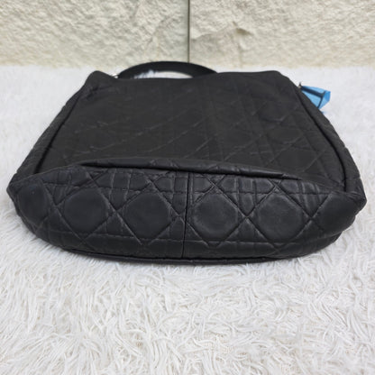 Dior Cannage Quilted Leather Shoulder Bag (Pre-Owned)