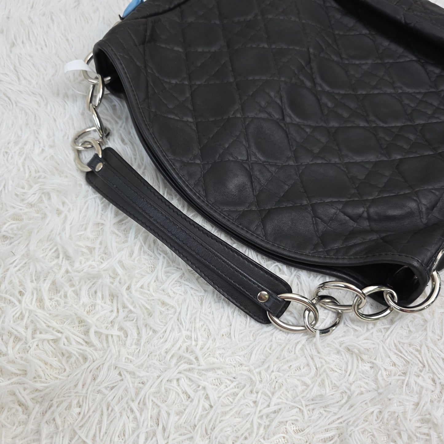 Dior Cannage Quilted Leather Shoulder Bag (Pre-Owned)