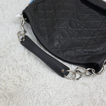 Dior Cannage Quilted Leather Shoulder Bag (Pre-Owned)