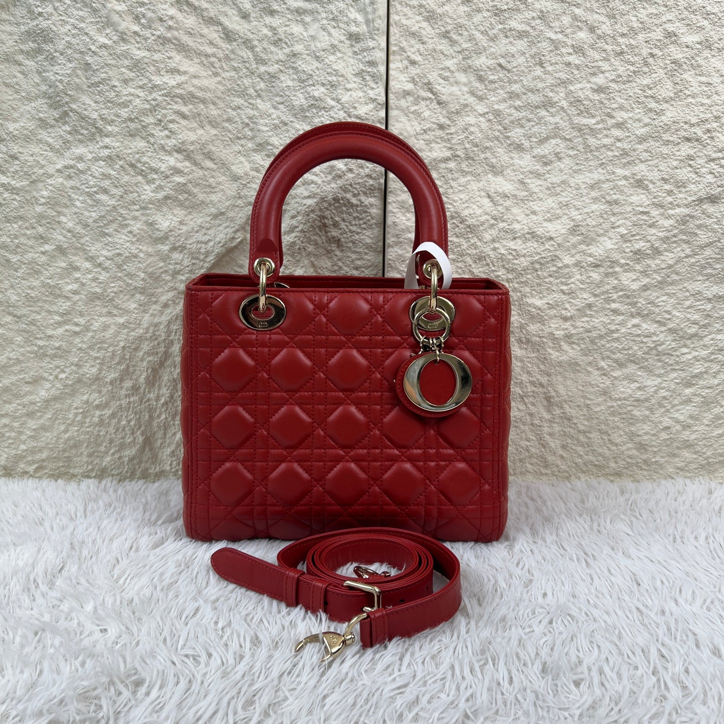 Dior Lady Dior Cannage Leather Handbag (Pre-Owned)