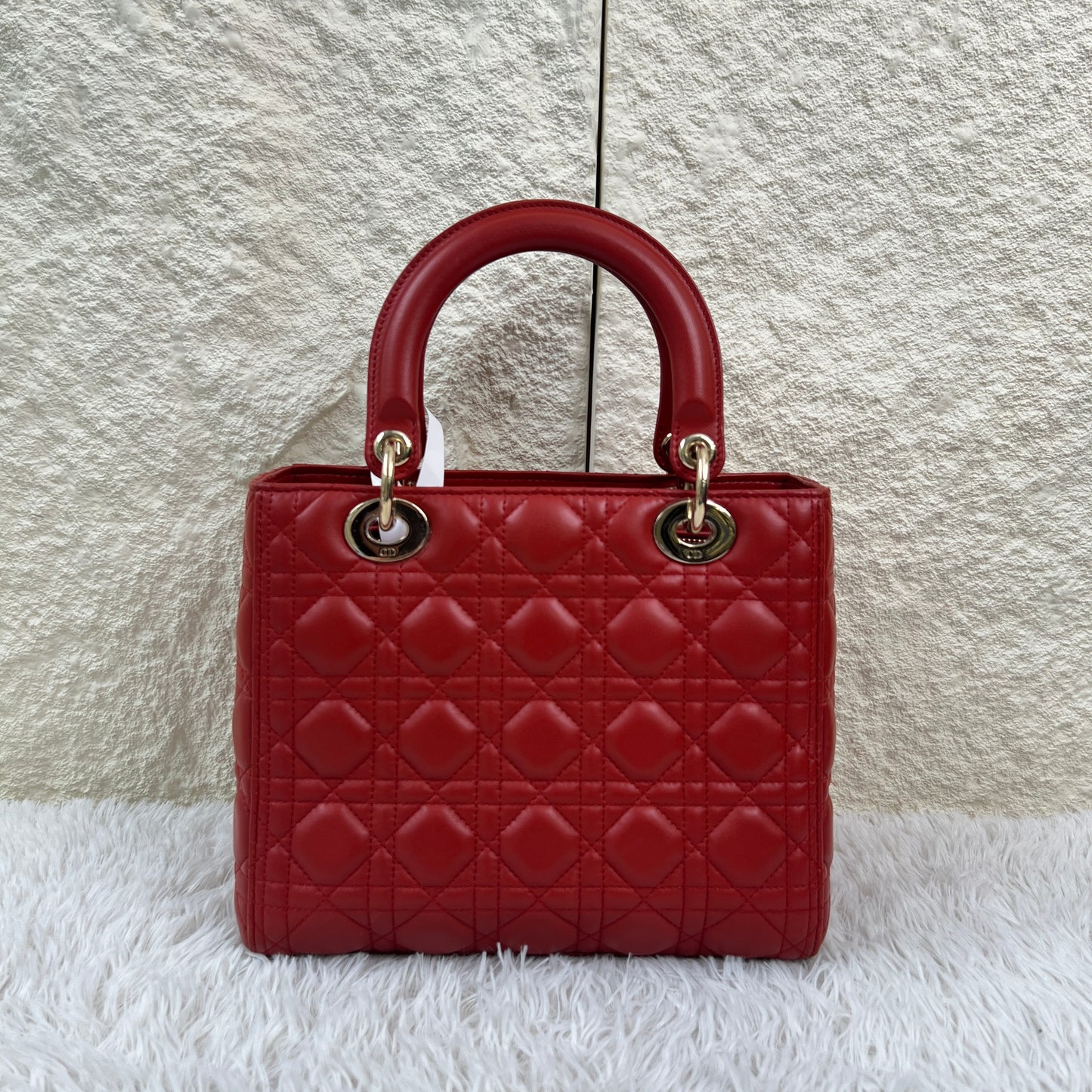 Dior Lady Dior Cannage Leather Handbag (Pre-Owned)
