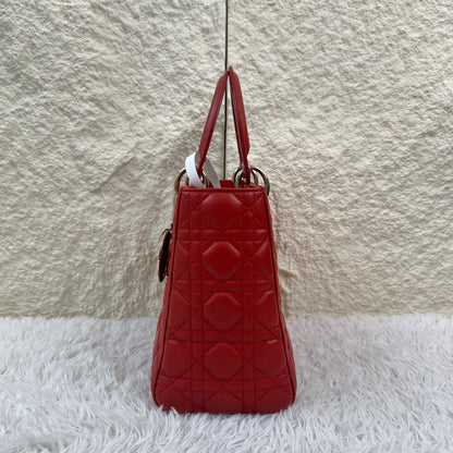 Dior Lady Dior Cannage Leather Handbag (Pre-Owned)