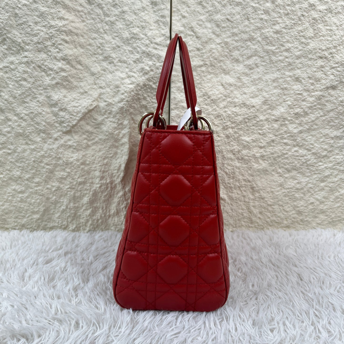 Dior Lady Dior Cannage Leather Handbag (Pre-Owned)