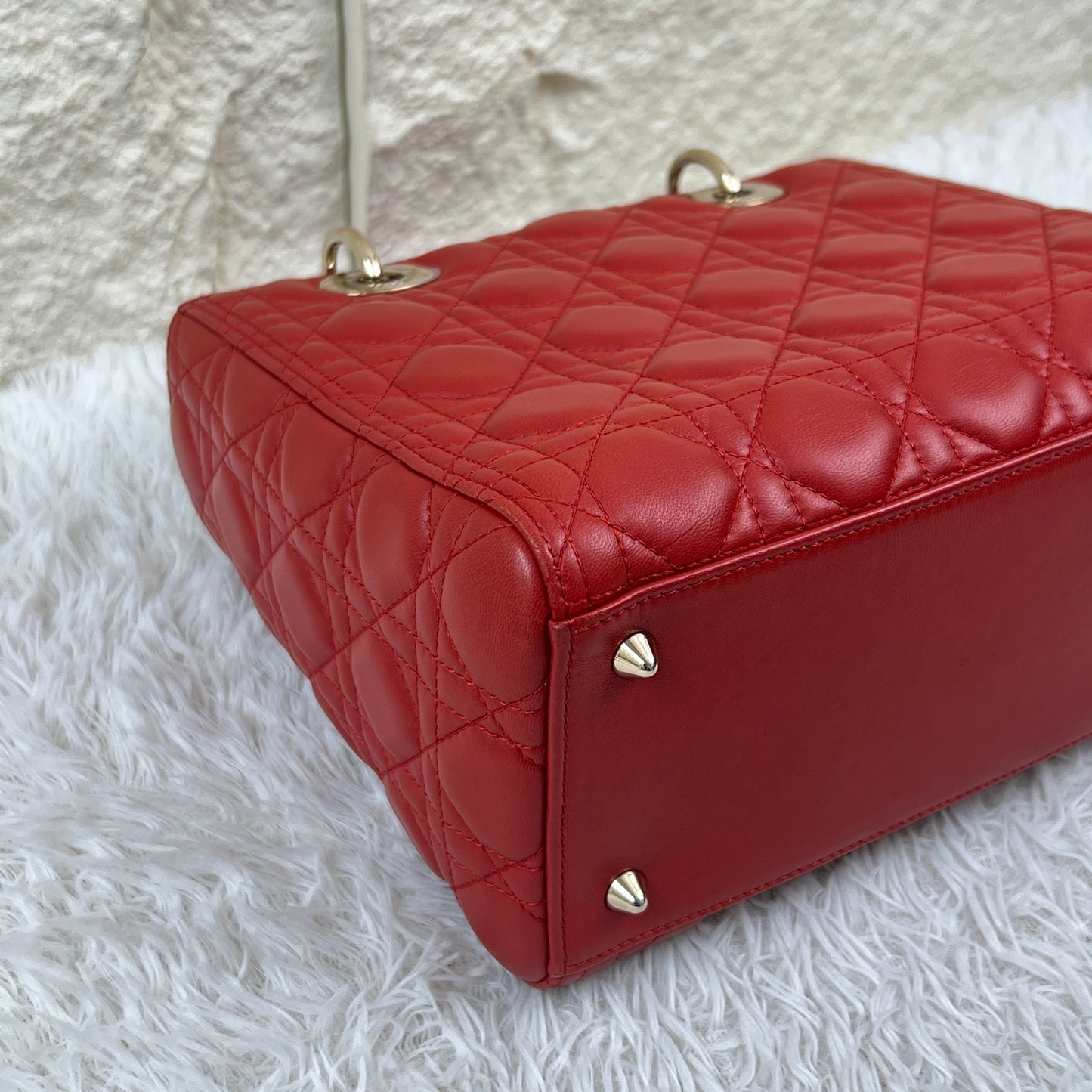 Dior Lady Dior Cannage Leather Handbag (Pre-Owned)