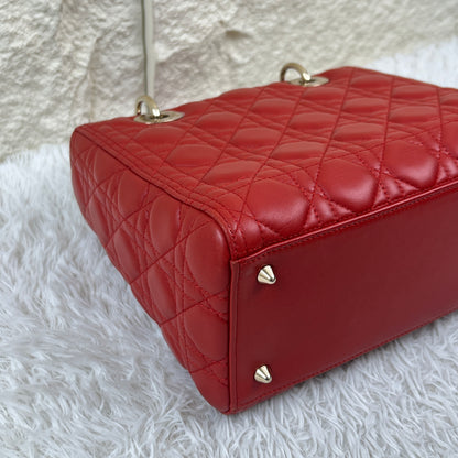Dior Lady Dior Cannage Leather Handbag (Pre-Owned)