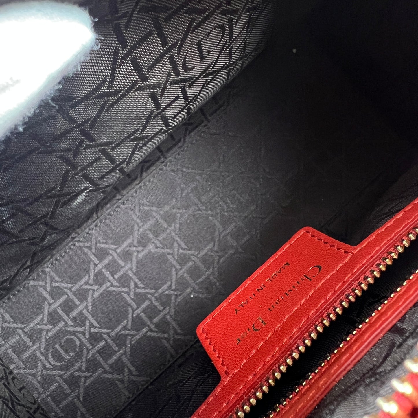 Dior Lady Dior Cannage Leather Handbag (Pre-Owned)