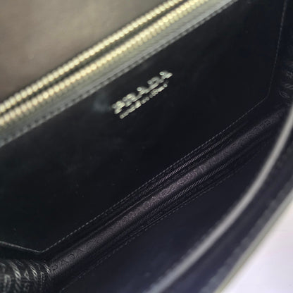 Prada Cahier Studded Leather Shoulder Bag (Pre-Owned)