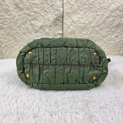 Prada Tessuto Gaufre Nylon 2-Way Handbag (Pre-Owned)