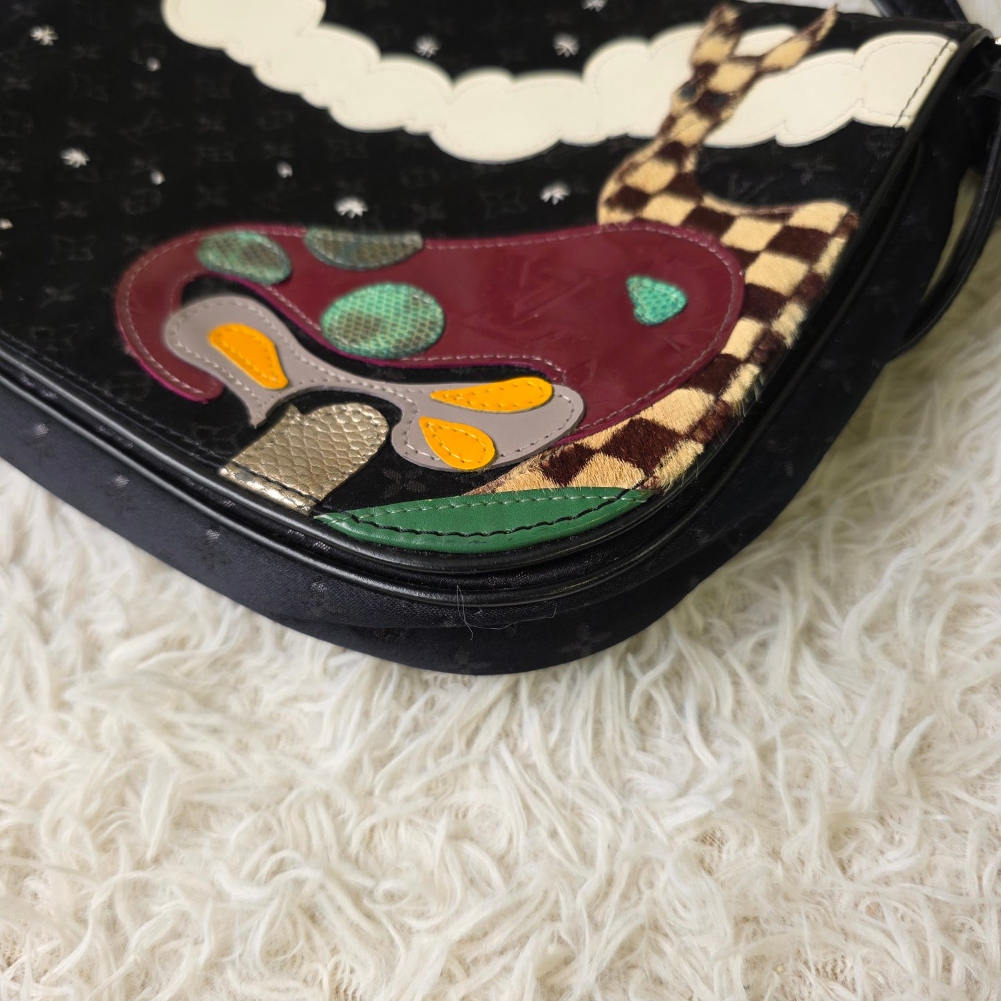 Louis Vuitton Monogram Appliqué Shoulder Bag (Pre-Owned)