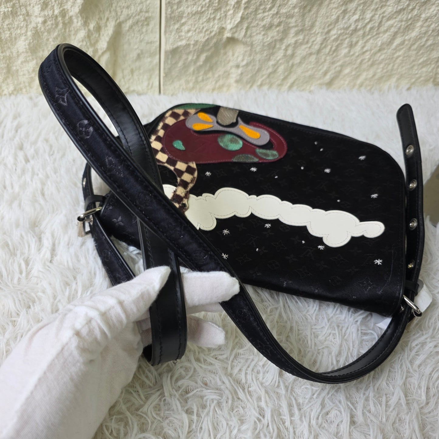 Louis Vuitton Monogram Appliqué Shoulder Bag (Pre-Owned)