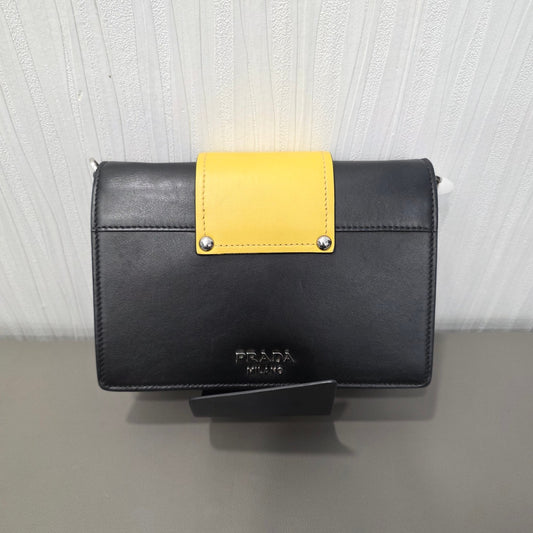 Prada Cahier Jeweled Leather Chain Shoulder Bag (Pre-Owned)