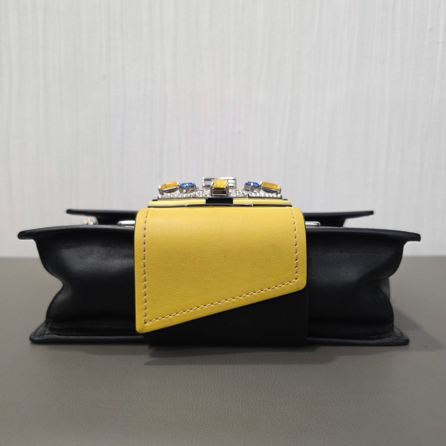Prada Cahier Jeweled Leather Chain Shoulder Bag (Pre-Owned)