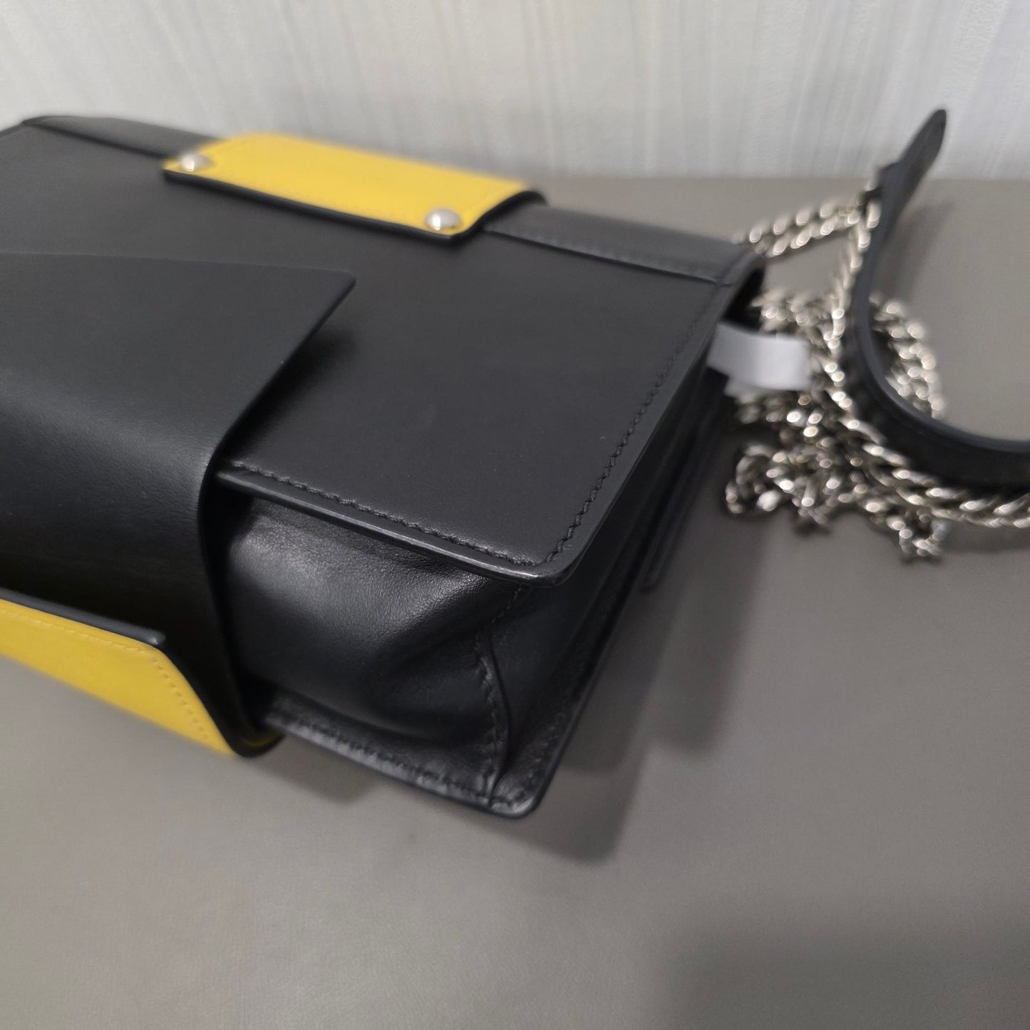 Prada Cahier Jeweled Leather Chain Shoulder Bag (Pre-Owned)