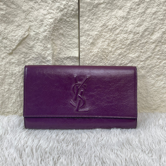 Saint Laurent YSL Patent Leather Clutch Bag (Pre-Owned)