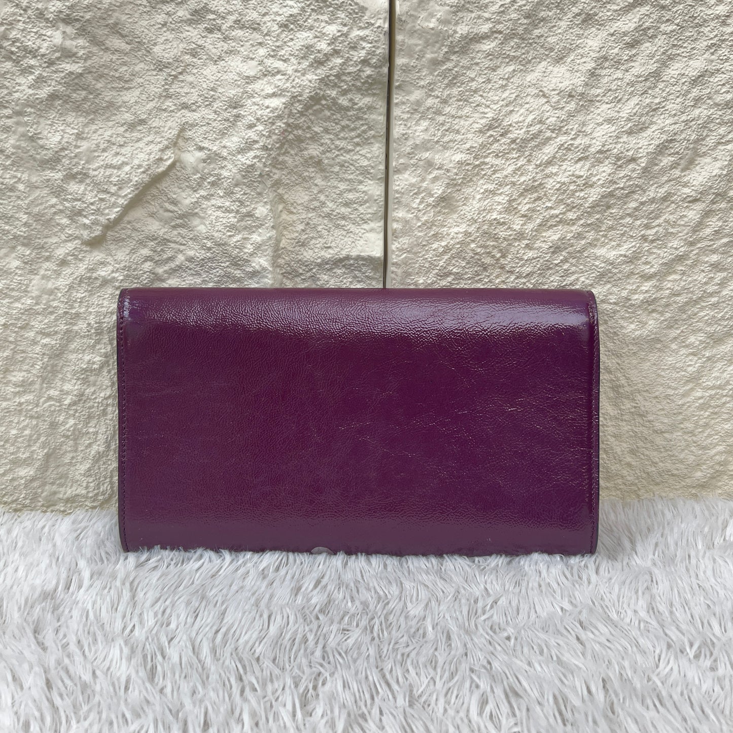 Saint Laurent YSL Patent Leather Clutch Bag (Pre-Owned)