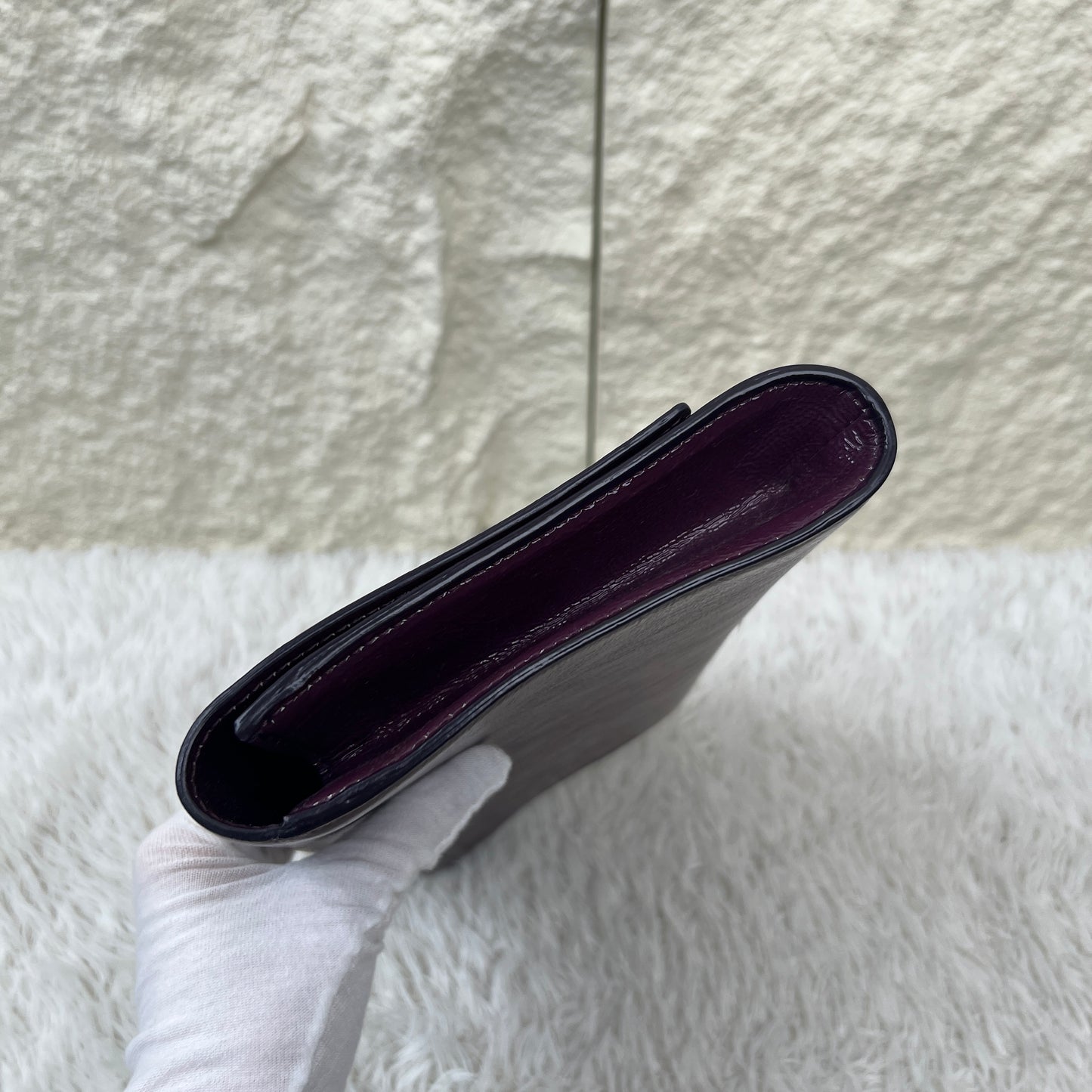 Saint Laurent YSL Patent Leather Clutch Bag (Pre-Owned)