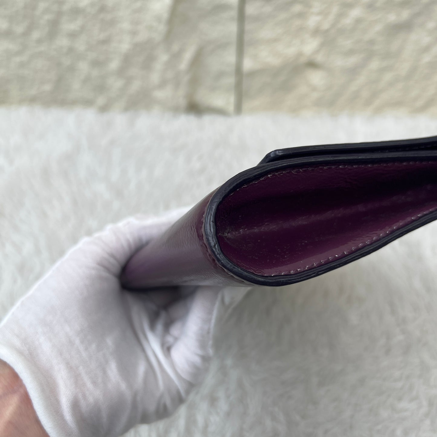 Saint Laurent YSL Patent Leather Clutch Bag (Pre-Owned)
