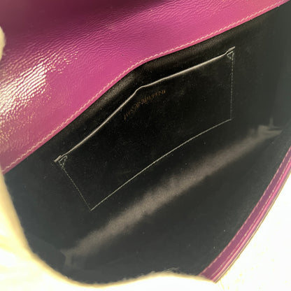 Saint Laurent YSL Patent Leather Clutch Bag (Pre-Owned)