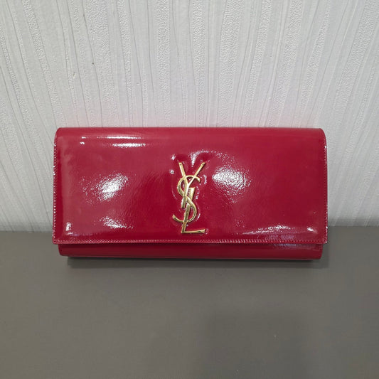 Saint Laurent YSL Patent Leather Clutch Bag (Pre-Owned)