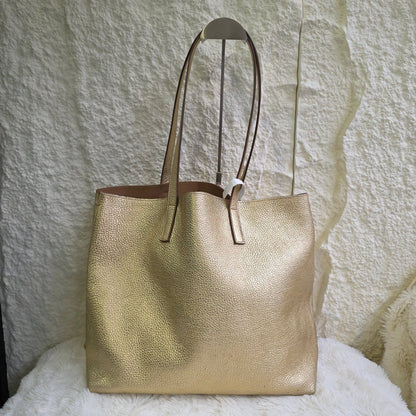 Prada Metallic Leather Tote Bag (Pre-Owned)