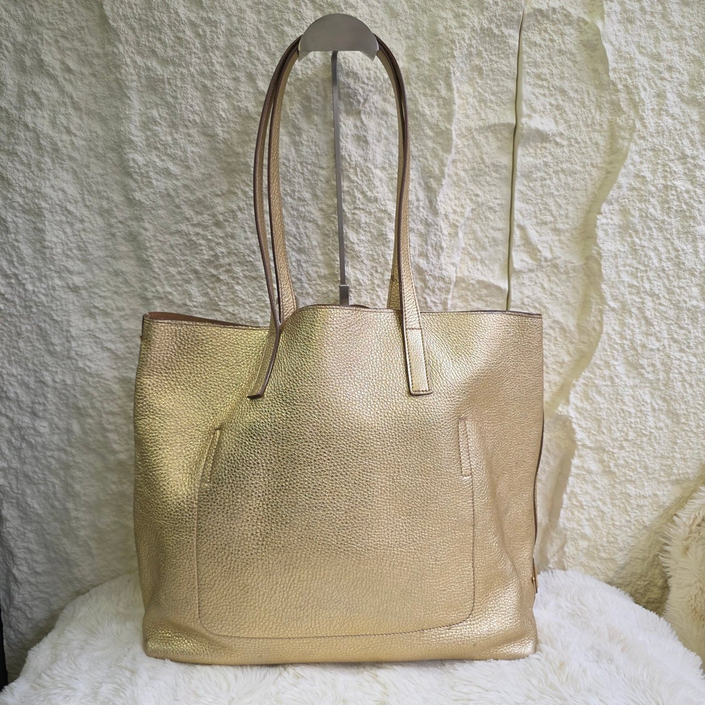 Prada Metallic Leather Tote Bag (Pre-Owned)