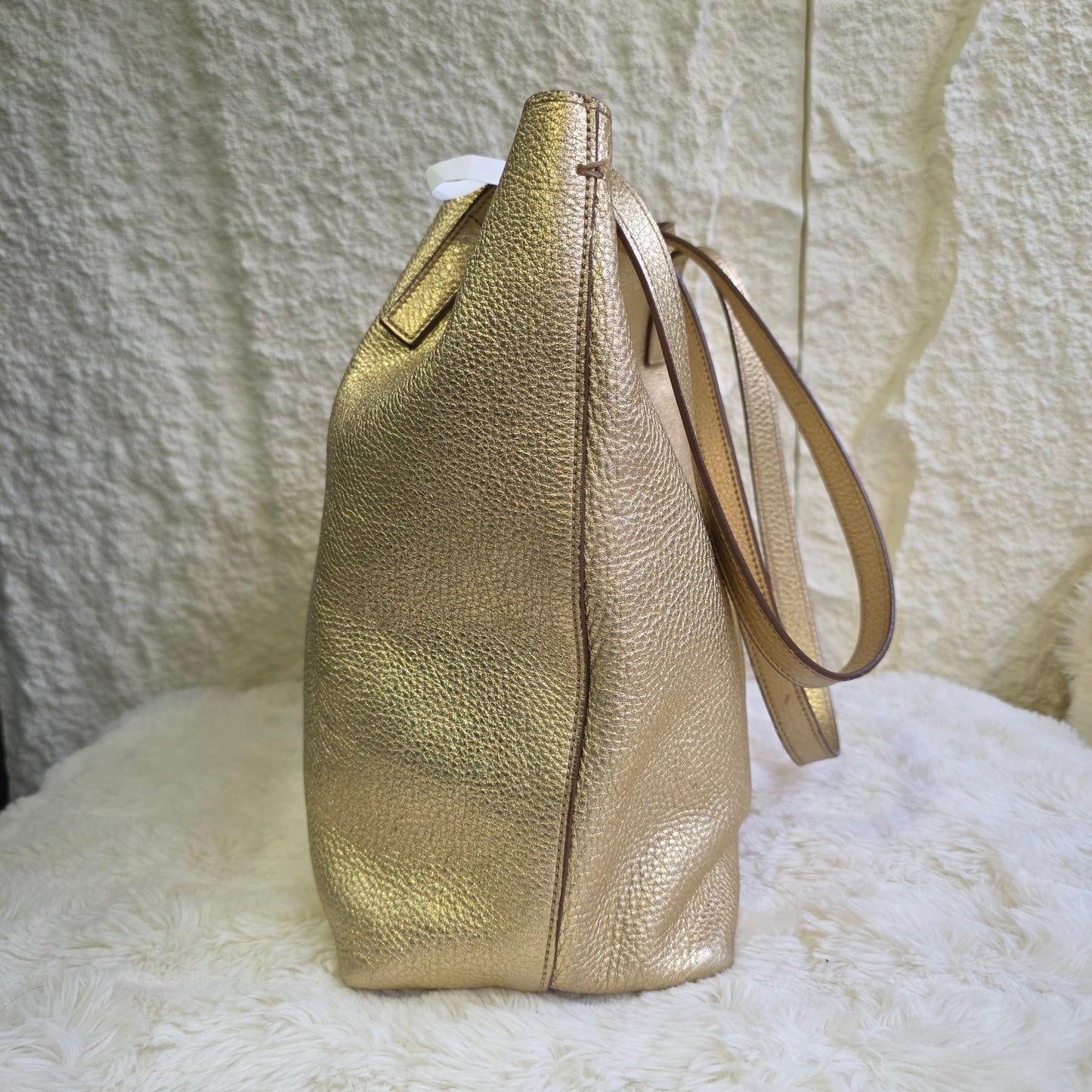 Prada Metallic Leather Tote Bag (Pre-Owned)
