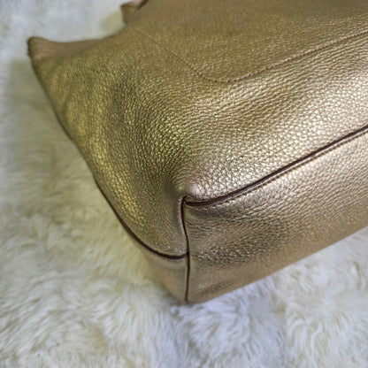 Prada Metallic Leather Tote Bag (Pre-Owned)